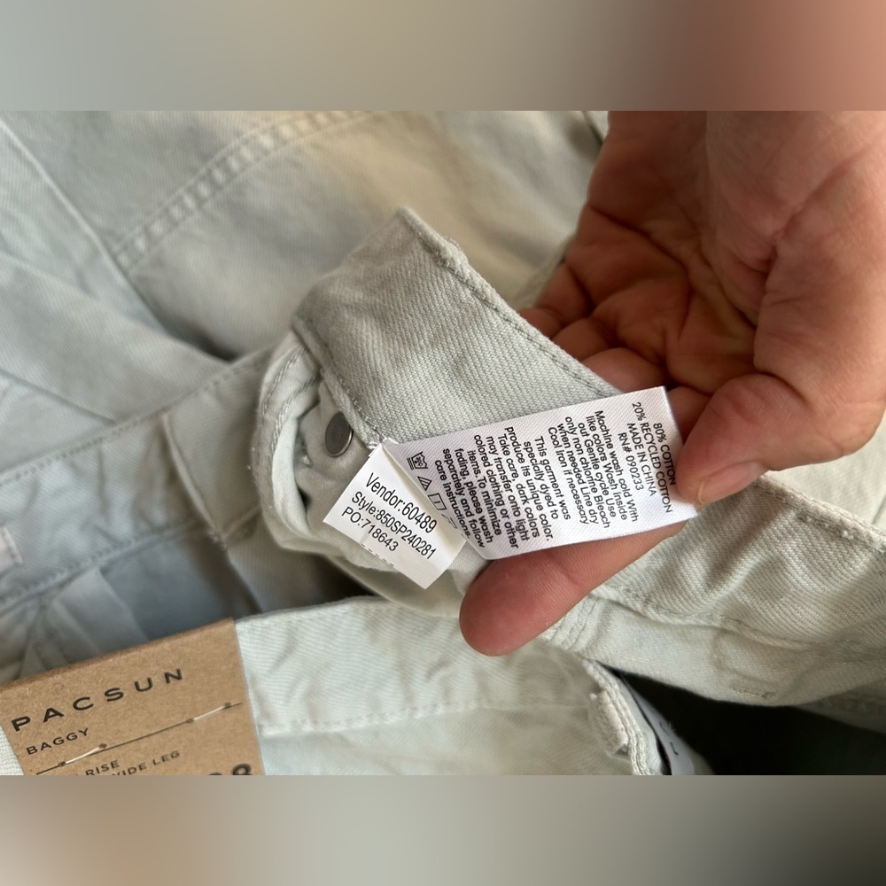 NEW PASCU women  Gray Cargo Pants SIZE 28 - Picture 11 of 11